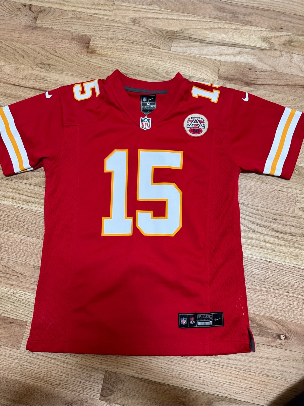 Nike Youth Kansas City Chiefs Red #15 Mahomes Football Jersey